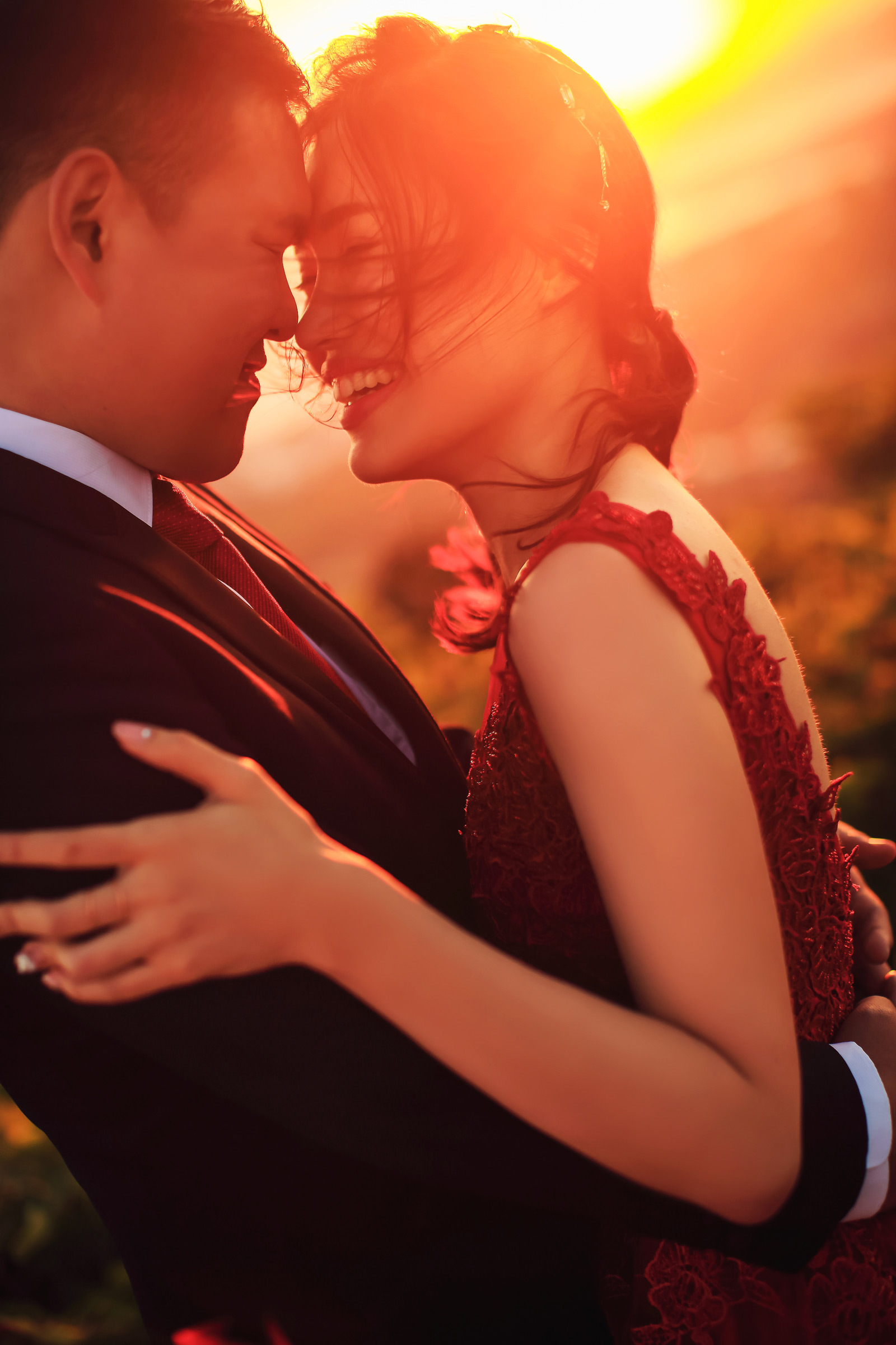 santorini sunset pre wedding