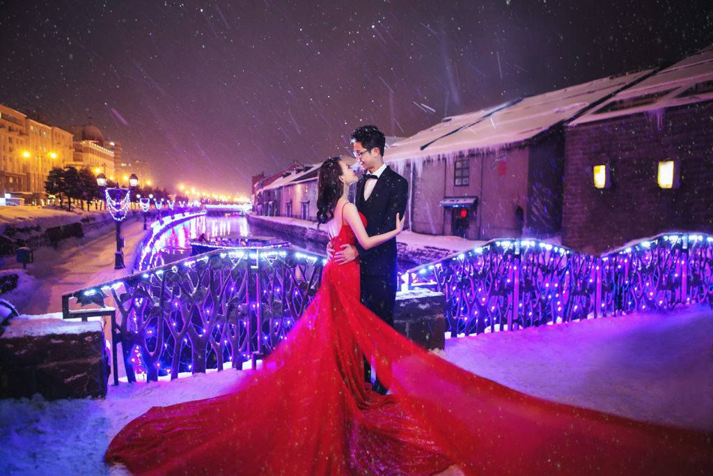 hokkaido winter pre wedding