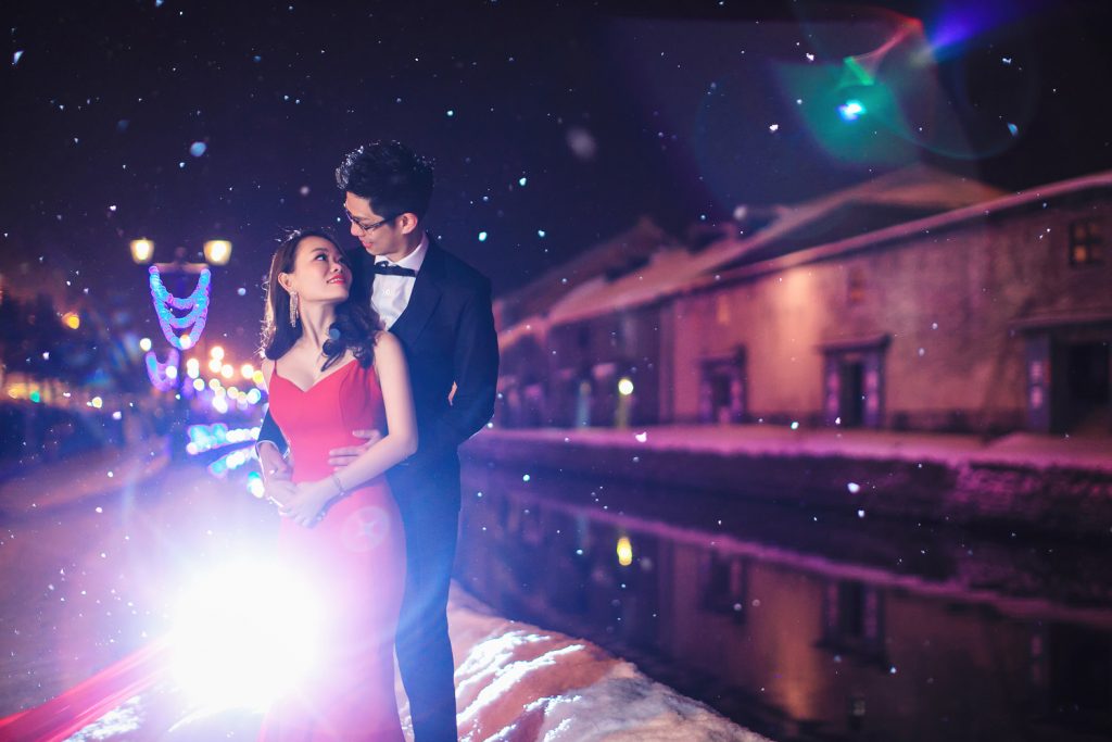 otaru night pre wedding